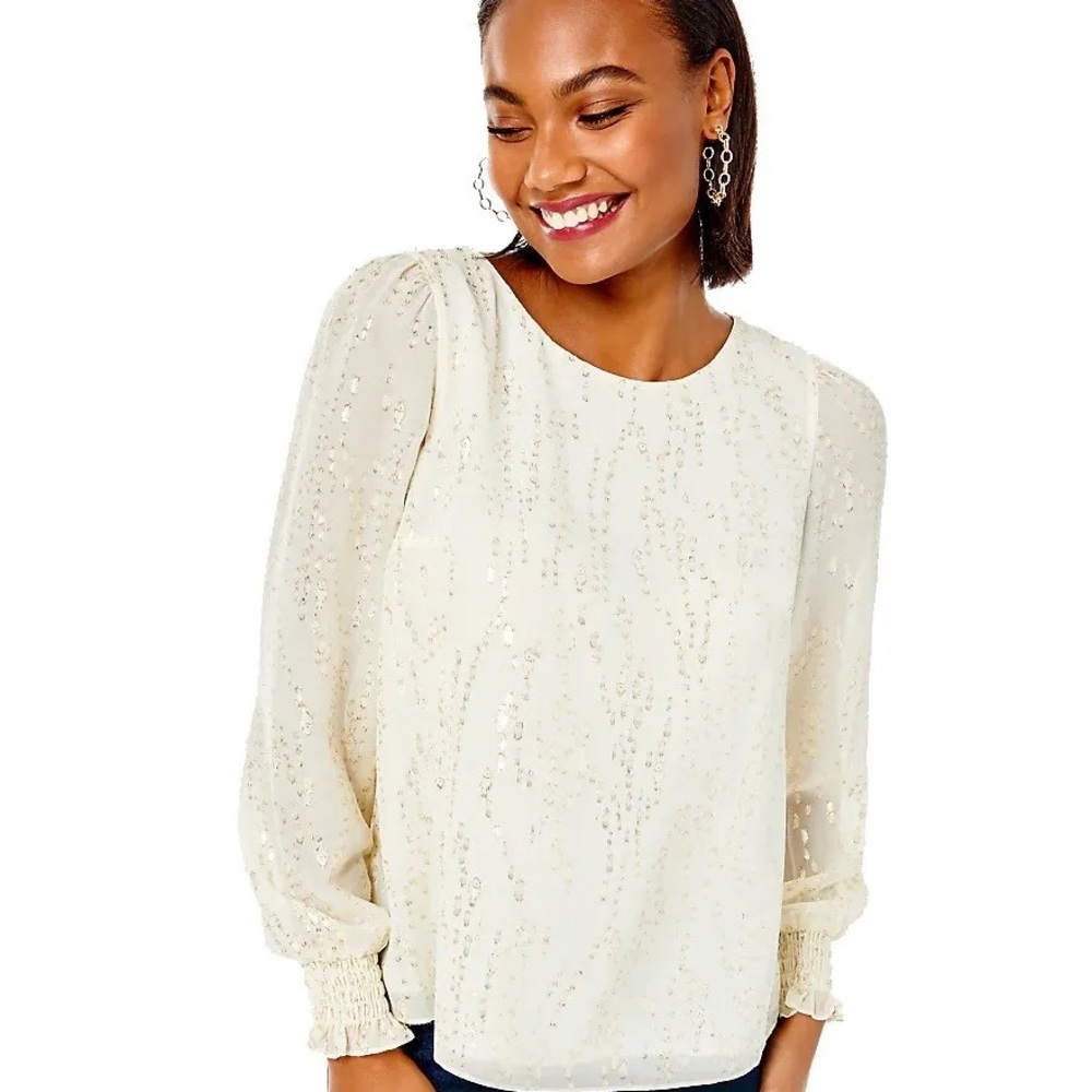 Lilly Pulitzer Miriam silk top